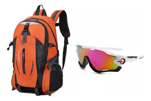 Mochila Impermeavel Mochila Alpinista+oculos Esportivo