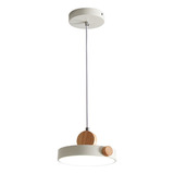 Lámpara Led Nórdica De Colgante Moderno 3 Colores Madera