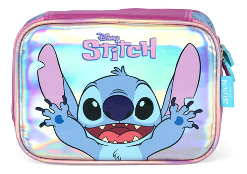 Estojo Escolar Grande Box Bolsinha Porta Lapis Lilo Stitch | Frete grátis
