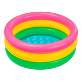 Piscina Inflable Para Niños Chica Pequeña 3 Aros 86cm Verano