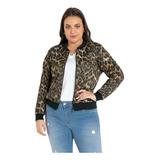 Jaqueta Feminina Plus Size Bomber  Camiseta Xadrez Blusa