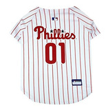 Jersey Pet Mlb Phillies, Pequeño.