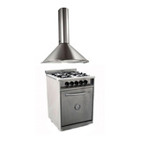 Combo Cocina 55cm Horno 5 Moldes + Campana Circular Tst