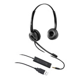 Diadema Para Call Center Duo 3.5mm Jack + Usb  Tipo Jabra 