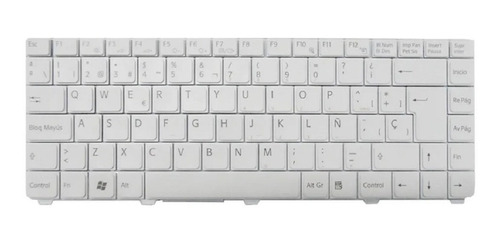 Teclado Compatible Sony Vgn-c Pcg6p1l Pcg6p2l Blanco