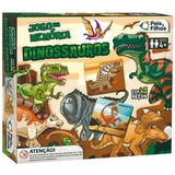Jogo De Memória Infantil Dinossauros 40 Peças Brincadeira