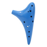 Ocarina Instrument, 12 Orificios, Portátil, Plástico, Color