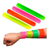 25 Pulseras Mágicas Fluor 4 Colores Cotillón Luz Uv Fiesta