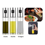 Set De 3 Rociadores Spray Para Aceto Viagre Limon Acero Inox