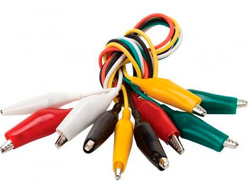 Kit 5 Cables Conectores Tipo Caimán - Arduino
