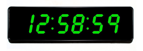 Reloj Digital De Pared Led Buro Numeros Grandes - 32 X 9 Cm