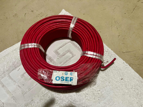 Cable 6mm Rojo 100 Metros Nuevo Osep Ind Arg