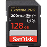 Memoria Sd 128gb Sandisk Extreme Pro 200mb/s Sdxc U3 V30 4k 