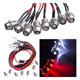 Hobbyfire Kit De Luces Rc 8leds Luces Led Faros Traseros Par