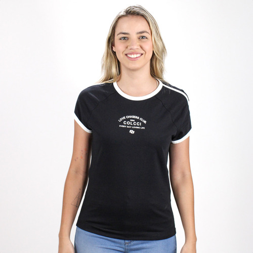 Camiseta Colcci 06312 Preto - Feminino