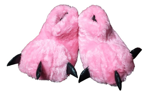 Pantuflas Garras Premium Adulto Peluche Cerradas/olivos