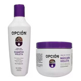 Kit Shampoo 225ml + Máscara 300ml Matizador Violeta Opcion