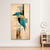 Cuadro Canvas Aves Pavo Real Animales Abstract 130x70 An3