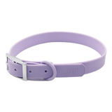 Collar Perros Peps Silicona Mascota Impermeable Resistente S Color Morado