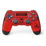 Skin Para El Controlador Ps4 Skinit Cleveland Browns Orange