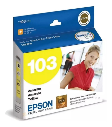 Cartucho Epson 103 Amari T103420 T40 Tx515 Tx600 T1110 Tx550