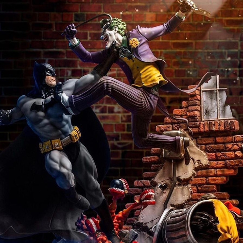 Archivo Digital Stl Batman Vs Guason Diorama Print 3d R033