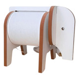 Lampara De Mesa Velador Nórdico Infantil - Elefante Mdf Bco