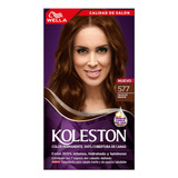 Tintura Koleston Kit Wella Permanente Tono 577 Chocolate