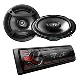 Kit Pioneer Cd Player Alto-falantes Estéreo  Usb Bluetooth