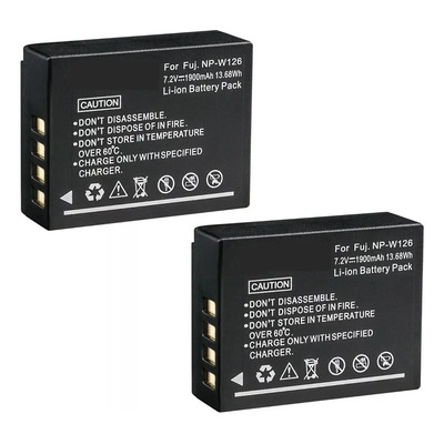 Set De 2 Baterías Para Fujifilm Np-w126, X-t200 ,x-t2 | Meses sin interés