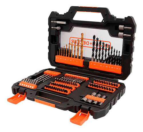 Conjunto De Aparafusamento E Perfuração Black+decker 104 Unidades A7230-xj