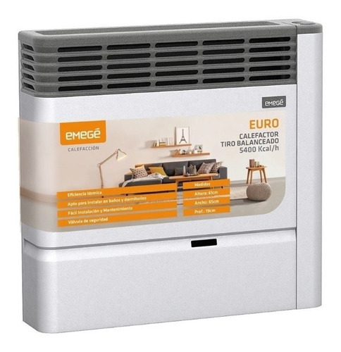 Tiro Balanceado Emege 5400 Calorias Euro 2155 Multigas Gris