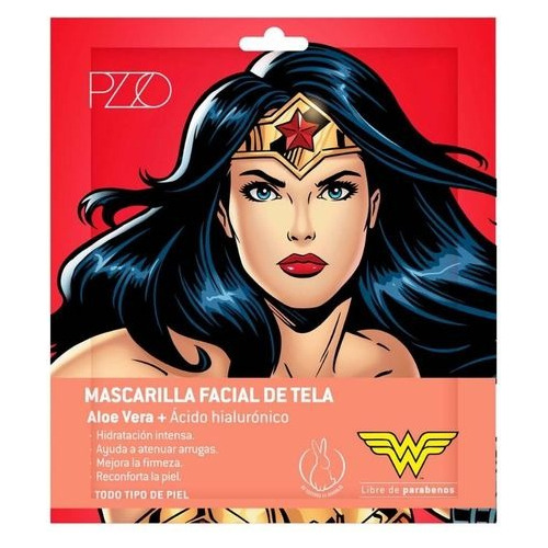 Petrizzio Mascarilla Facial Tela Wonder Woman Aloe 25 Ml