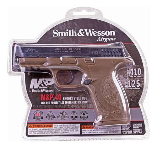 Smith Wesson Mp 40 Dark Earth Brown Co2 Bbs 4.5mm Xchws C