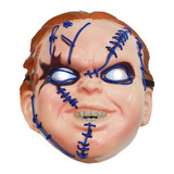 Máscara Con Luz Led Chucky Fiesta Halloween