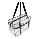 Bolsa Transparente Preto  Organizar Praia, Piscina Linda