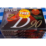 Cassette Tdk D90, Cinta Type I, 7 Pack, 90 Minutos, Nuevos