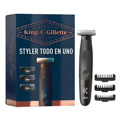 2 Pza Rasuradora Eléctrica Gillette King C. Gillette Styler Índigo