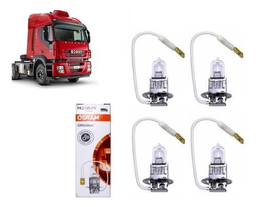 Lampada Farol Milha Iveco Stralis - Kit 24v