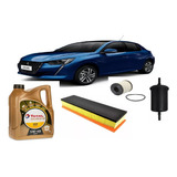 Kit 3 Filtros  Peugeot 208 1.5 +4l Total 9000 5w40  