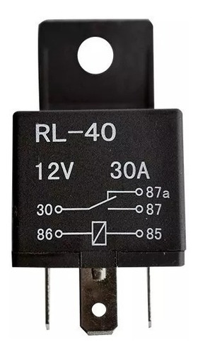 Relay Automotriz 40 Amperes Actuadores Alarmas Claxon Bloque