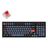 Teclado Mecanico Wireless Keychron K4 Pro Gamer Rgb Pc Mac Color Del Teclado Negro Idioma Inglés Us Internacional