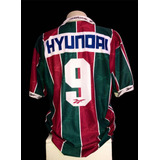 Camisa Fluminense 1995 | 1996 Home Hyundai Oficial #9 Gg