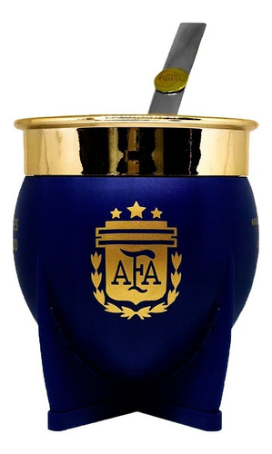 Mate Pampa Nuevo Afa Selección Argentina Campeon + Bombilla