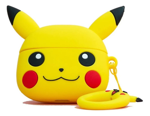 Funda Protector Cute Pikachu Para Airpods1/2 Case Silicona