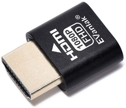 Evanlak Hdmi Dummy Plug Emulador De Pantalla Fantasma Sin Ca