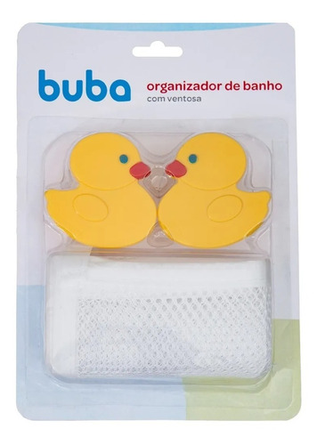 Organizador Banho C/ Ventosa Rede P/ Brinquedos Buba Patinho
