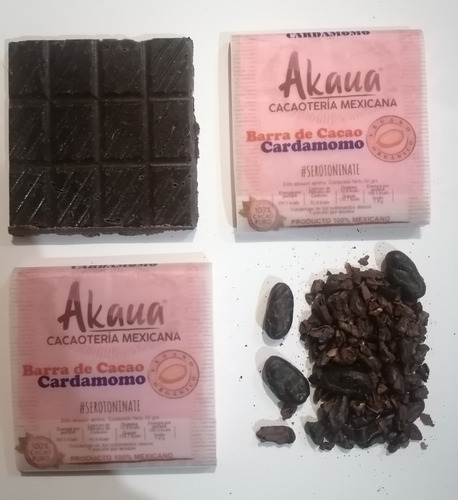 Barra De Cacao Puro + Cardamomo 