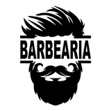 Adesivo Barbeiro Barbearia Silhueta Homem Salão Porta Vidro