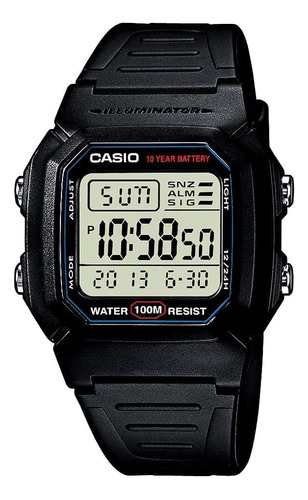 Reloj Casio Hombre Original W-800h-1a Local Sumergible